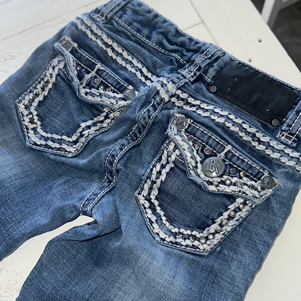 Rock & Roll cowgirl bling western jeans size 7 girls 🕰️